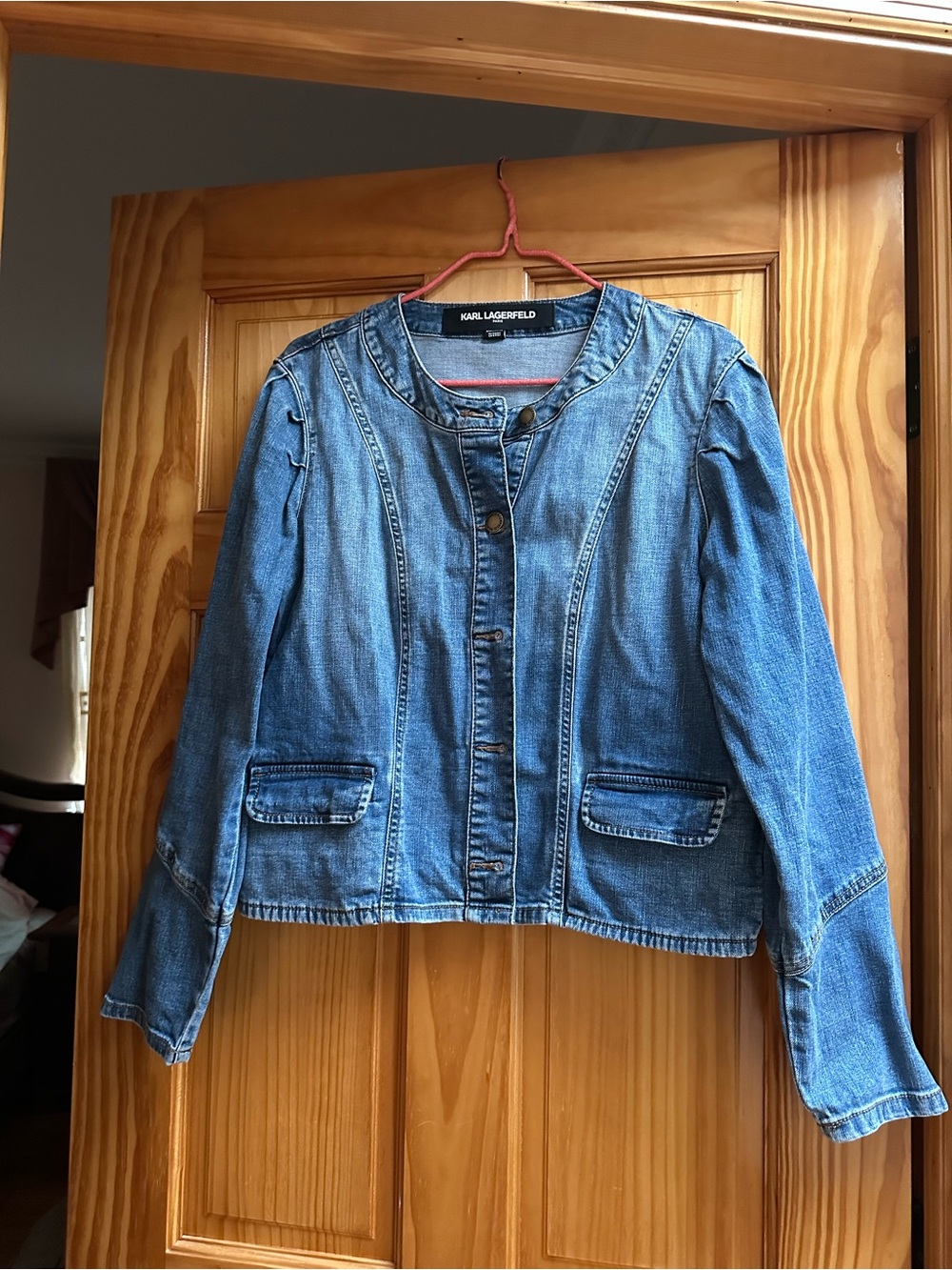 Karl Lagerfeld Women’s Light Blue Denim Jacket